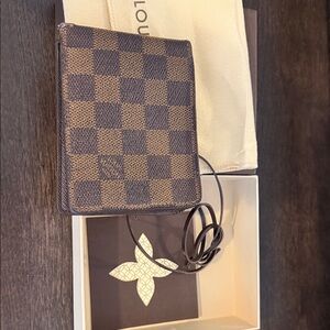 Louis Vuitton Brown Checkered Wallet